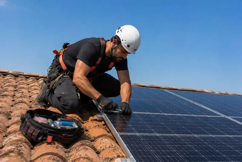 Maintenance et monitoring de panneaux solaires à Oeyregave